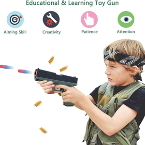 تفنگ اسباب بازی کلت تیر پرتابی پوکه پران Toy Gun مدل ‎XWUK-034_اسباب بازی